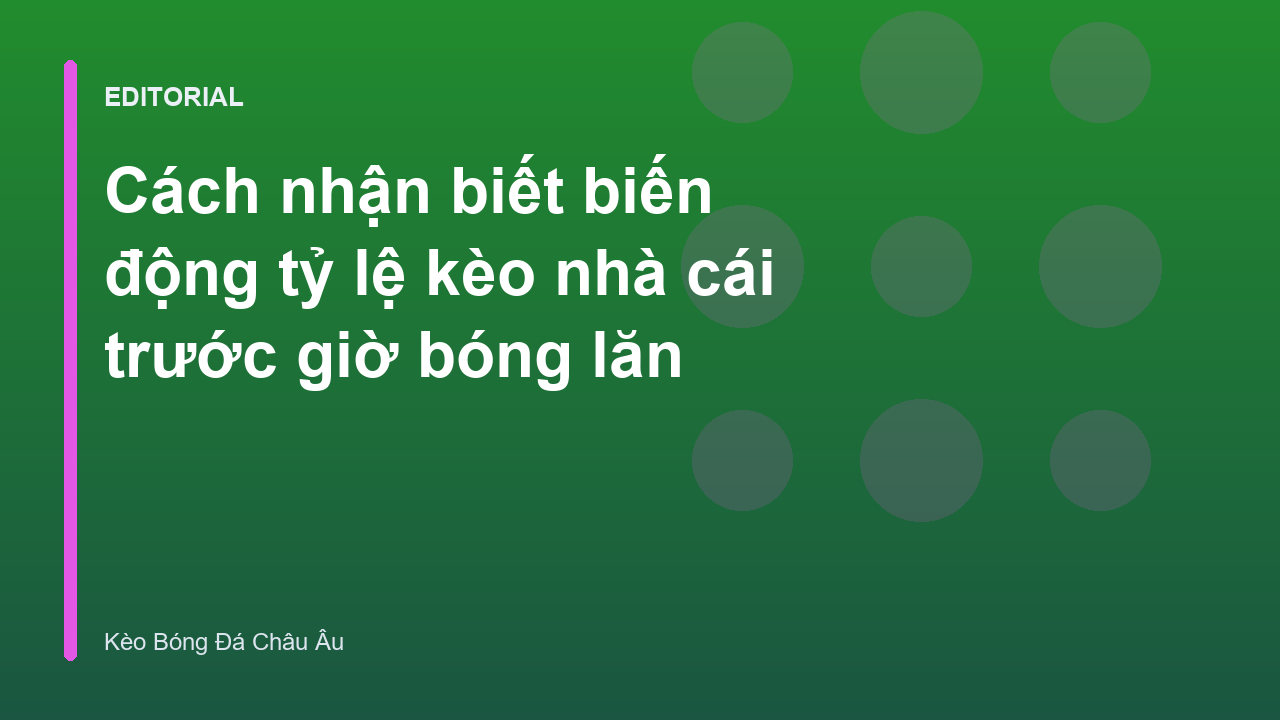 Biểu đồ minh họa biến động tỷ lệ kèo bóng đá